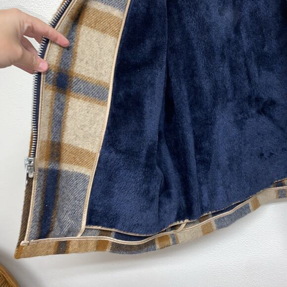 Woolrich Wool Mackinaw Cruiser Jacket Men’s XL Lined Coat Zip Plaid USA - Picture 10 of 12